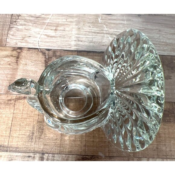 Avon Vintage Turkey Clear Glass Candle Holder - Picture 4 of 4